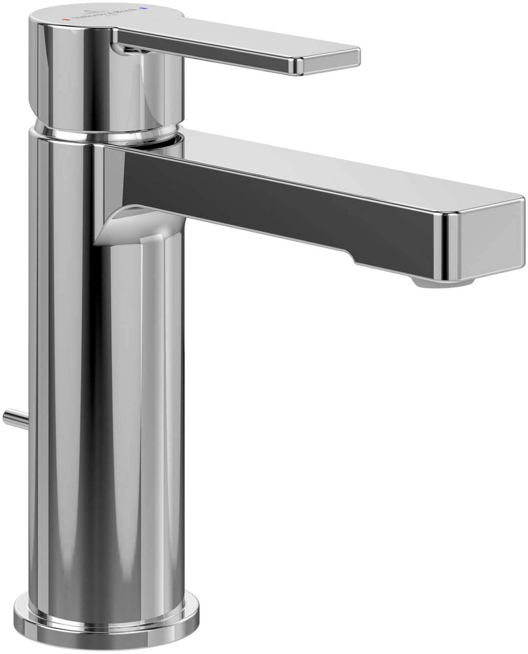 Villeroy & Boch Architectura Waschtischarmatur, Wasserhahn Bad mit Zugstange und Keramikkartusche, W