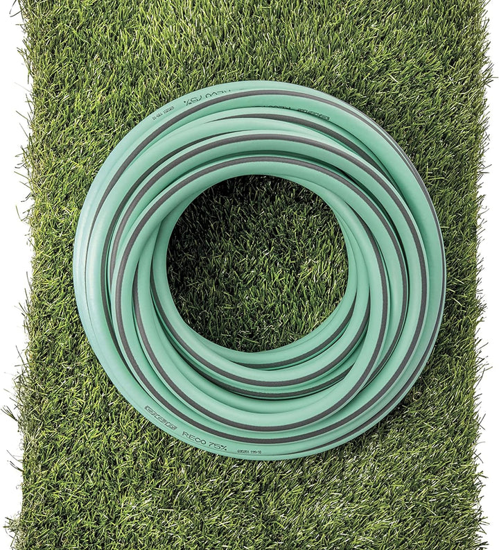 G.F. SRL RECO Schlauch, 25 m Bewässerungsschlauch Ø 5/8" aus recyceltem Kunststoff, Ultramemory Stru