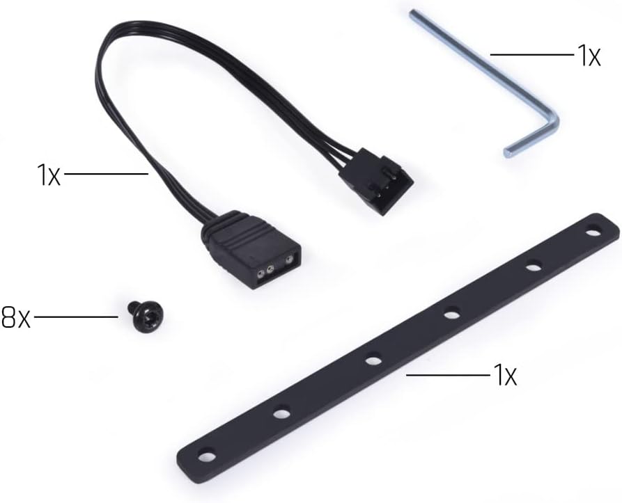 Alphacool 11951 Aurora Vertikale GPU Halterung mit Riser Kabel VGA Halter Grafikkarte