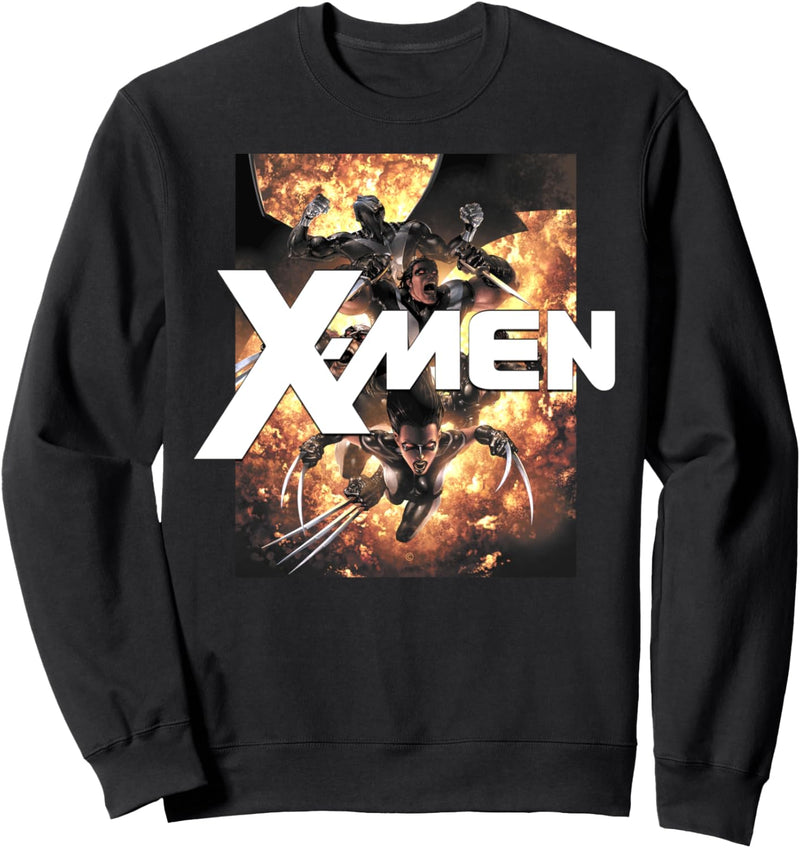 Marvel X-Men Wolverine & Darkhawk Explosion Sweatshirt