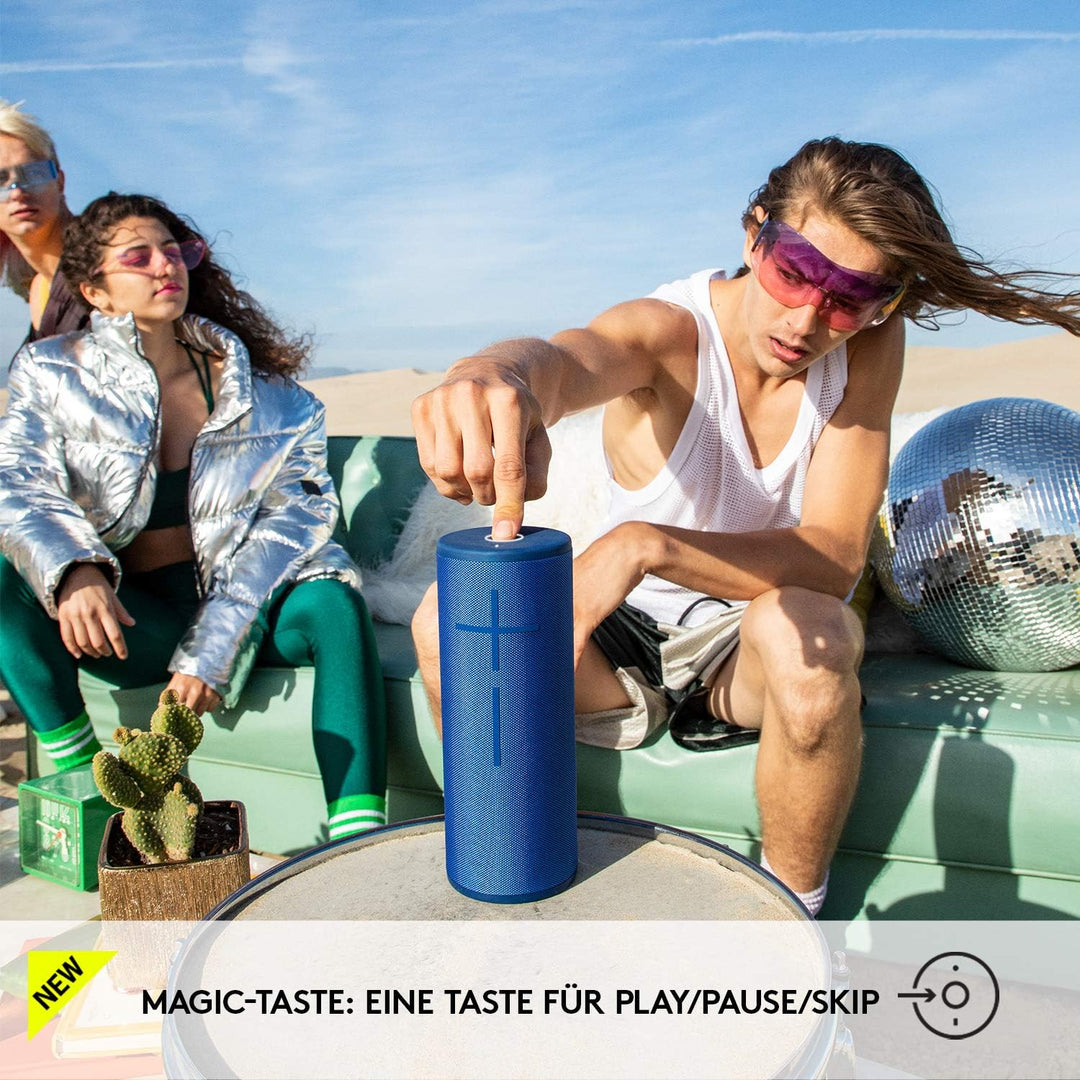 Ultimate Ears Megaboom 3 Tragbarer Bluetooth-Lautsprecher, 360° Sound, Satter Bass, Wasserdicht, Sta