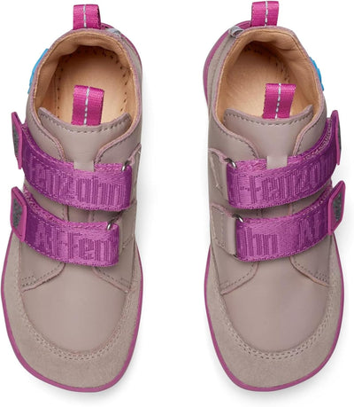 Affenzahn Barfussschuh Leder Buddy mit Klettverschluss Weich rutschfest Flexibel Reflektierend für J