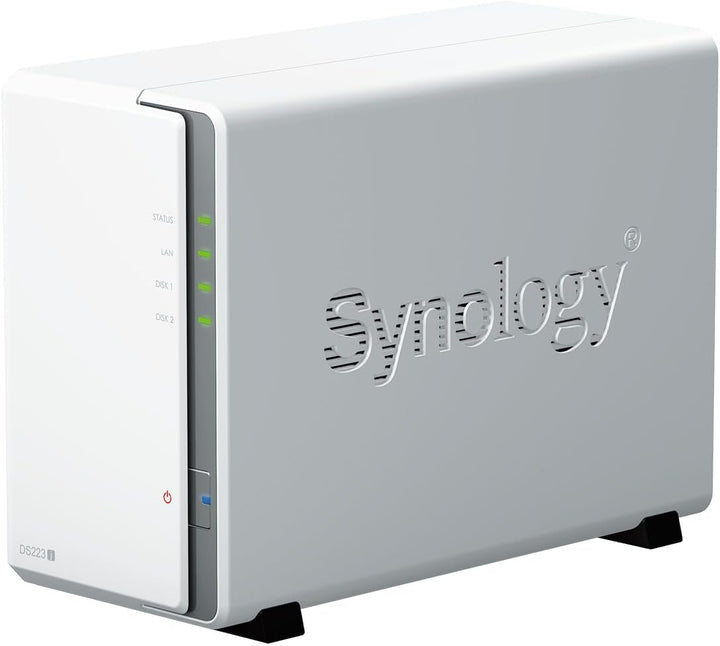 Synology DS223j 2-Bay Diskstation NAS (Realtek RTD1619B 4-Core 1.7 GHz 1GB DDR4 Ram 1xRJ-45 1GbE LAN