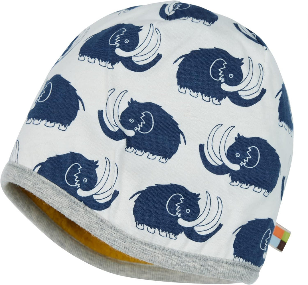 loud + proud Unisex Kinder Wollfleece, GOTS Zertifiziert Mütze 39-41 Curry, 39-41 Curry