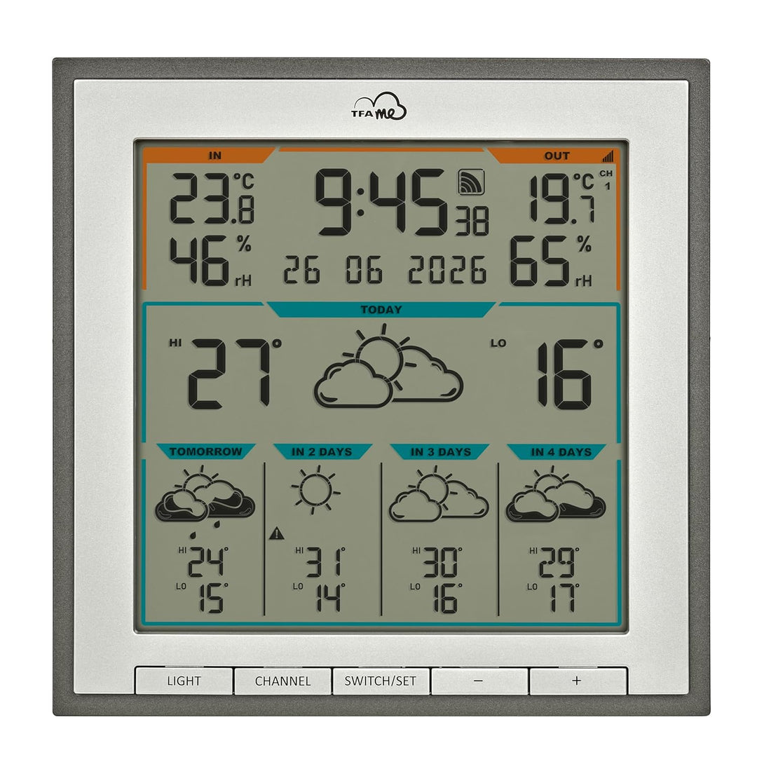 TFA Dostmann TFA.me WLAN Wetterstation ID-08, 35.8105.10, Profi-Wettervorhersage durch wetter.com 5