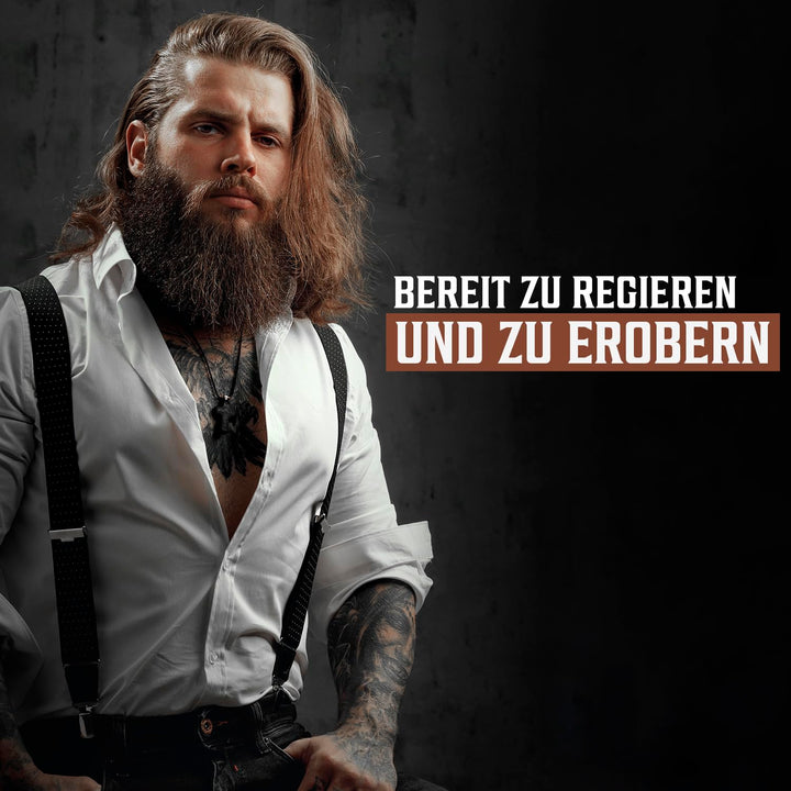 Viking Revolution Bart Shampoo & Conditioner Set - Erweicht, Glättet & Stärkt den Bartwuchs - Natürl
