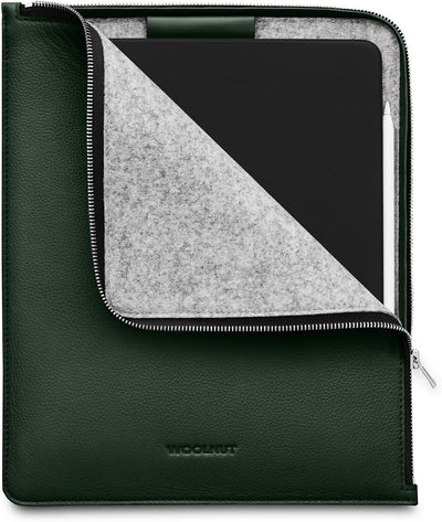 Woolnut Leder Folio Case Hülle Tasche für iPad Pro 12.9 Zoll - Grün 12.9-inch iPad Pro Grün, 12.9-in