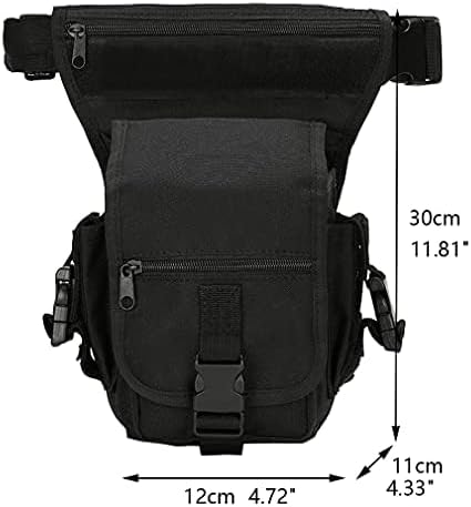 Hebetag Beintasche aus Segeltuch für Herren, taktisch, Militär, Motorradfahrer, mehrere Taschen, Gür