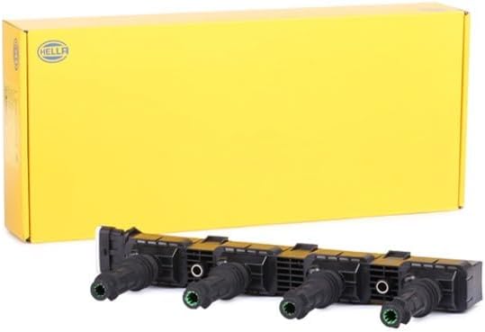 HELLA 5DA 193 175-861 Zündspule - 12V - 6-polig - inkl. Zündkerzenstecker - geschraubt