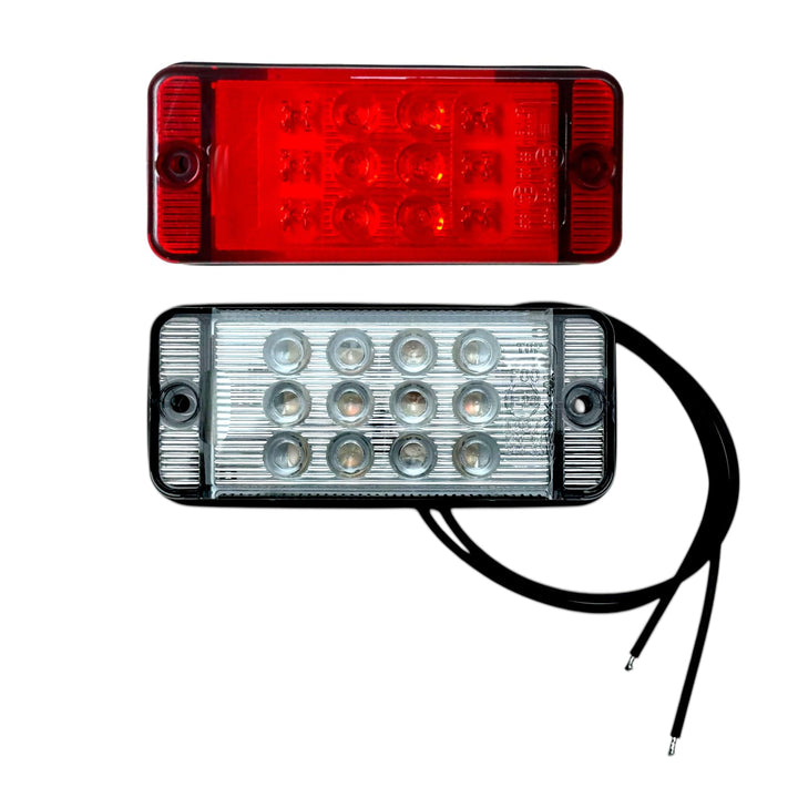 MelTruck® LED Nebelschlussleuchte und Bremsleuchte 12V 24V E20 für Anhänger Traktor Bagger