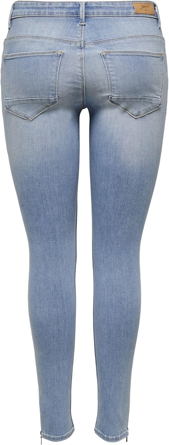 Only Damen Jeans 15223264 28W / 30L Light Blue Denim, 28W / 30L Light Blue Denim