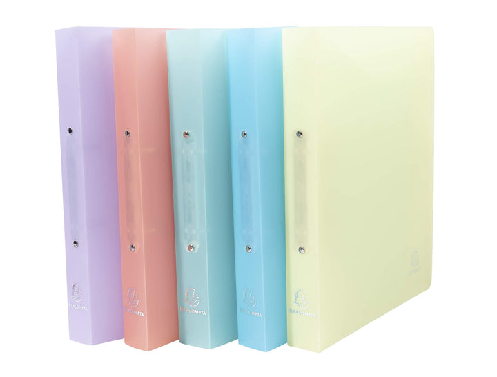 Exacompta 54970E 5er Pack Premium Kunststoff-Ringbuch Chromaline aus mittelfestem transluzentem Poly