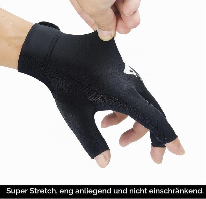 Roaming Schnelltrocknende, atmungsaktive Billard-Handschuhe, für Shooter, Snooker, Queue, Sport, pas