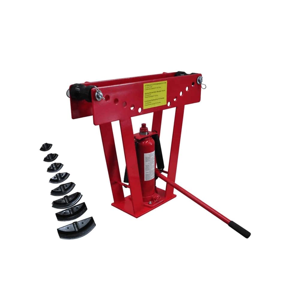 vidaXL Rohrbiegemaschine 16 T Hydraulisch 8 Matrizen 15-80 mm Rohre 63x18x57,5 cm Rohrbiegevorrichtu