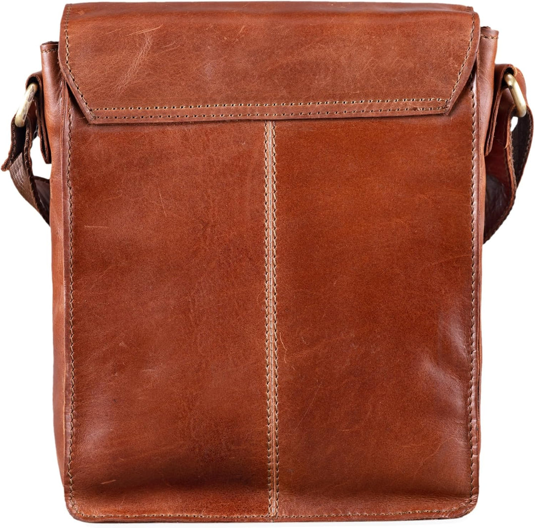 STILORD 'Pete' Umhängetasche Leder klein Männer Schultertasche Vintage Messenger Bag Herren 8,4 Zoll