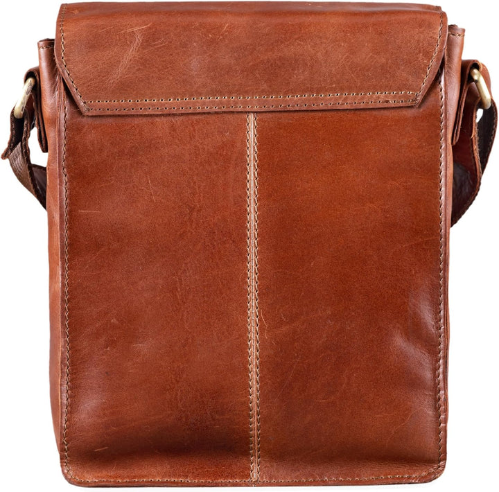 STILORD 'Pete' Umhängetasche Leder klein Männer Schultertasche Vintage Messenger Bag Herren 8,4 Zoll
