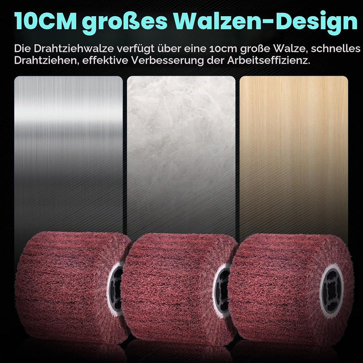 Yofuly 1400W Satiniermaschine Schleifmaschine Bürstenschleifer für Aussenrenovierungen, Satiniermasc