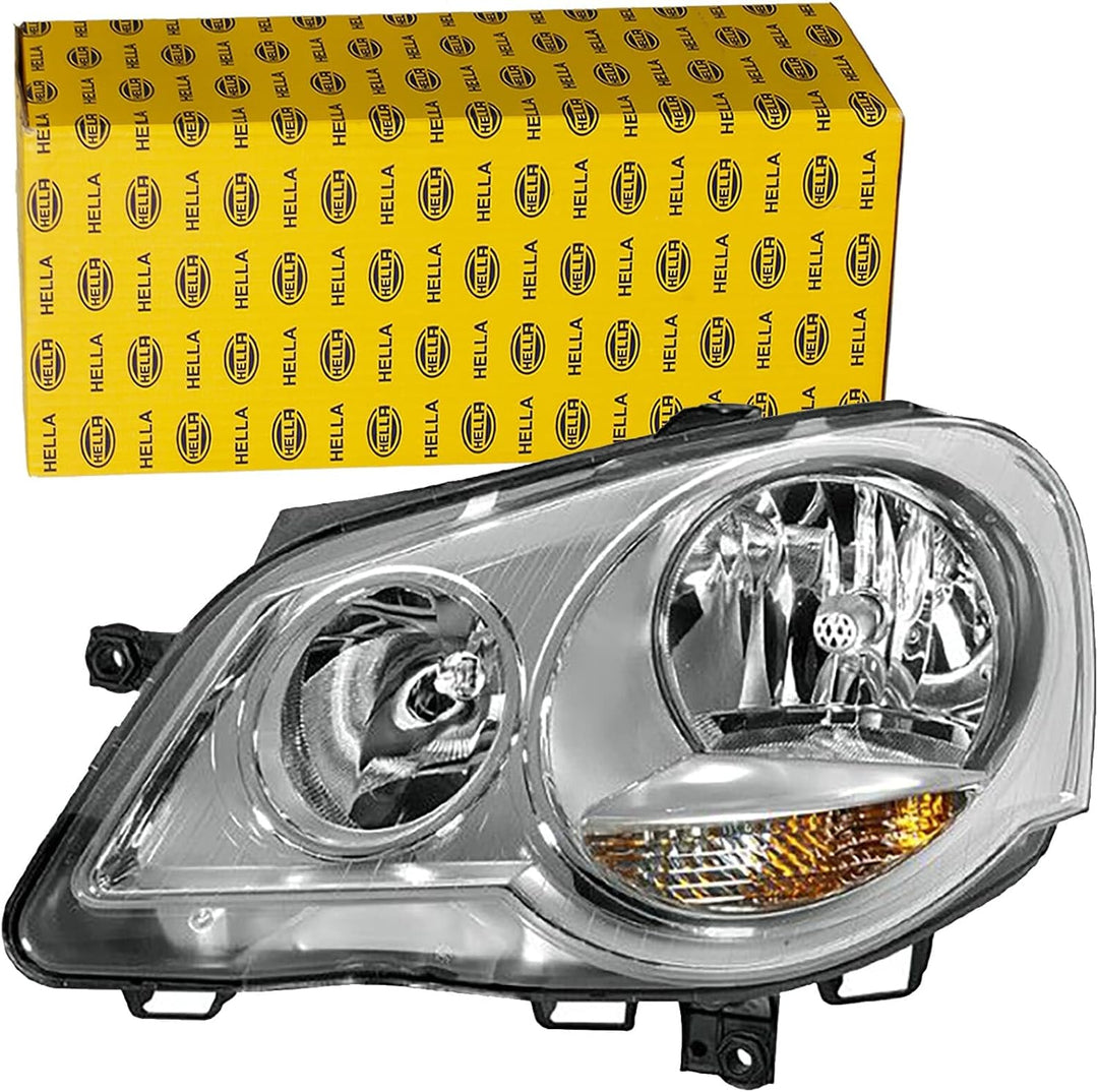 HELLA 1LE 247 019-201 FF/Halogen-Hauptscheinwerfer - rechts - für u.a. VW Polo (9N_)