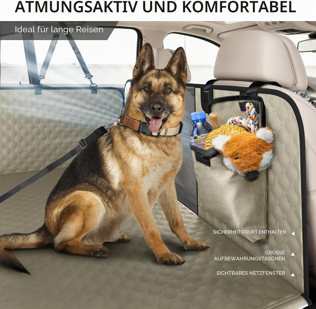 SHARLOVY XL LKW-Rücksitzverlängerung für Hunde, grosse Harte Unterseite, Hundeautositzbezug für Rück
