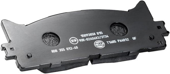 HELLA PAGID 8DB 355 012-401 Bremsbelagsatz - T1605 - Dicke/Stärke: 17.6mm - Bremssystem: Akebono - f