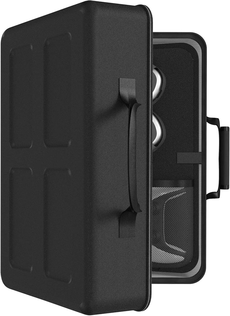 Geekria UltraShell Case for PS5 Console Dual Controller, Replacement Protective Hard Shell Travel Ca