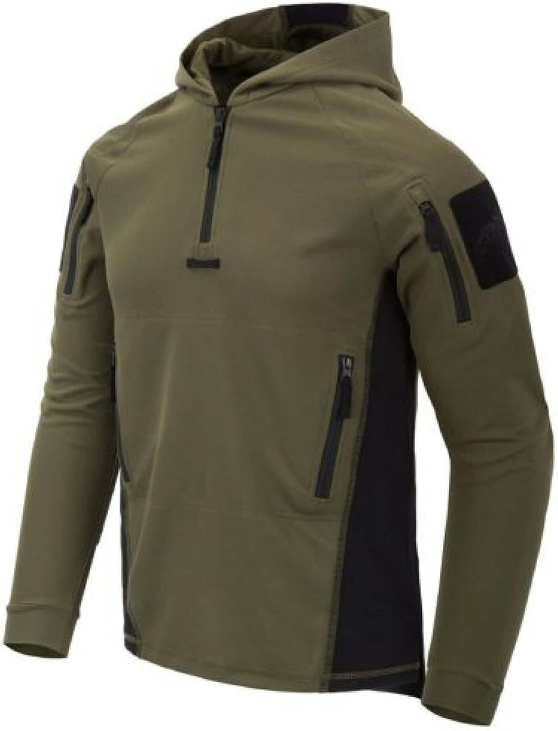 Helikon-Tex Range Topcool Kapuzenpullover, Schwarz Olive Green/Black - 0201 XS, Olive Green/Black -