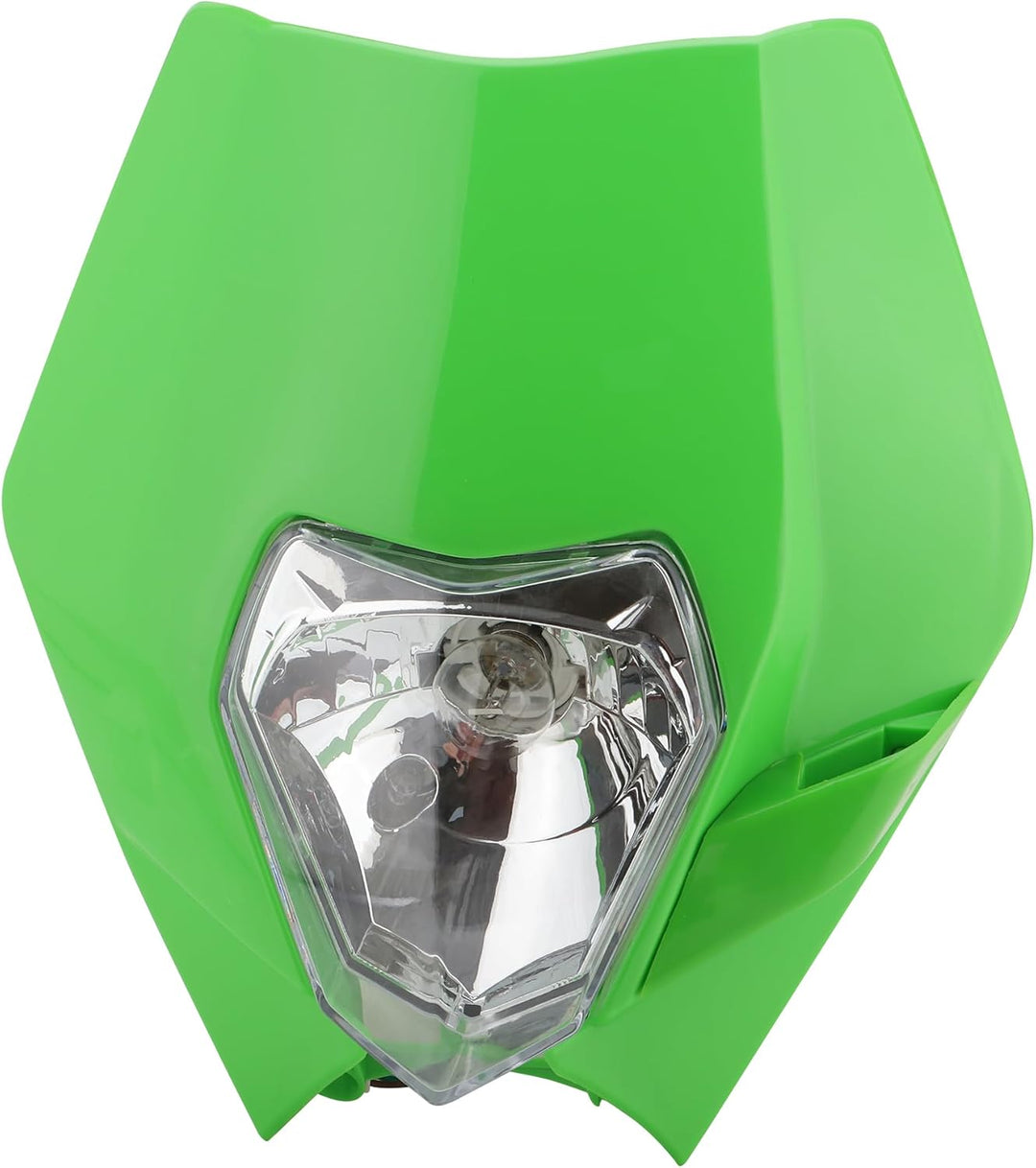 GOOFIT Grün 12V 35W Scheinwerfer Frontscheinwerfer Lichtmaske mit Front Verkleidung Ersatz für Motor