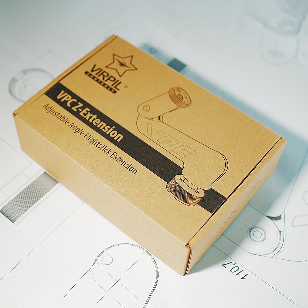 VIRPIL Controls - Flightstick Z-Extension (Joystick, Omni-Throttle, Hotas System, PC, Space Simulati