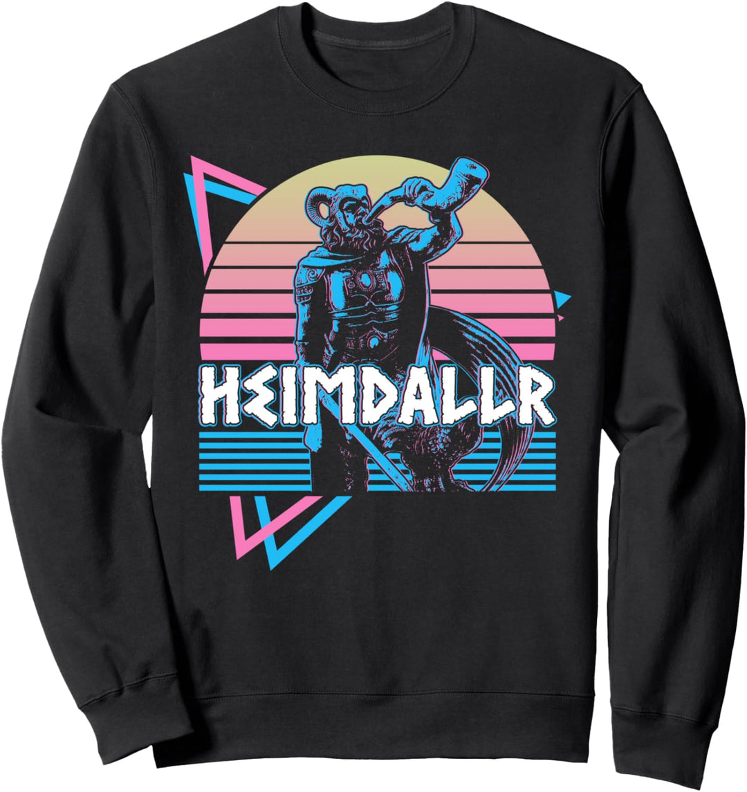 Heimdallr Heimdall nordischer Gott Asgard nordische Mythologie Retro Sweatshirt