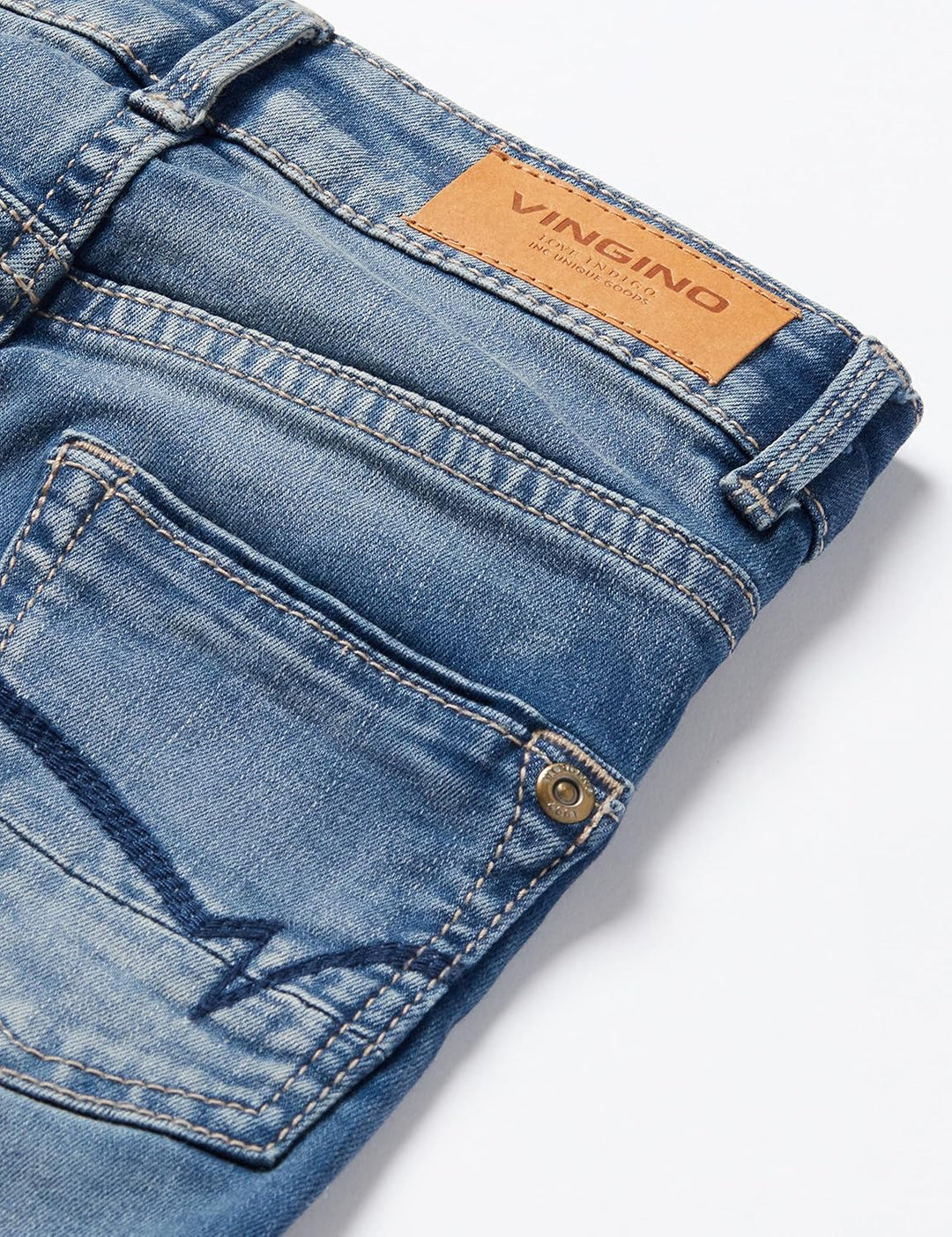 Vingino Mädchen Bettine Jeans 8 Jahre Slim Blue Vintage, 8 Jahre Slim Blue Vintage