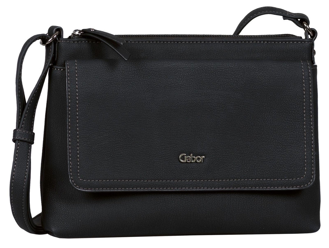 Gabor bags Dina Damen Umhängetasche Crossbody Bag 25,5 x 4 x 18,5 Schwarz, 25,5 x 4 x 18,5 Schwarz
