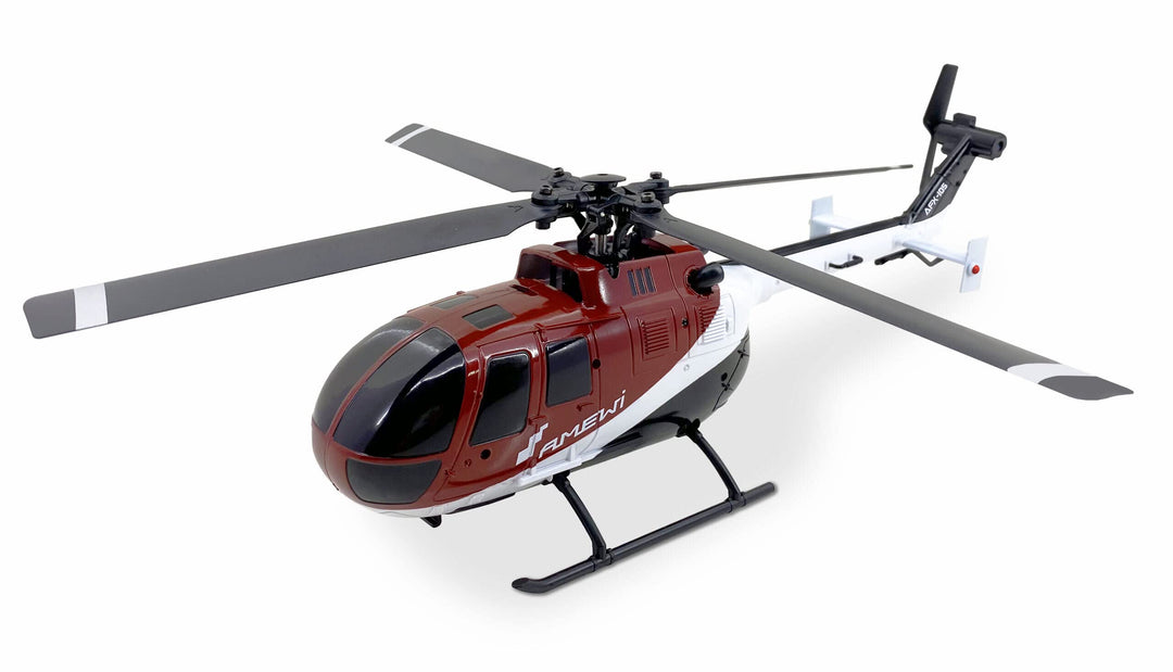 Amewi 25320 AFX-105 X 4-Kanal Helikopter 6G 2,4GHz RTF, Rot-weiss-schwarz