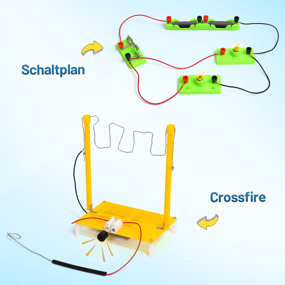 Experimente für Kinder ab 8 9 10 11 12 13 14, Elektronik Baukasten, Experimentierkasten, Elektro Bau