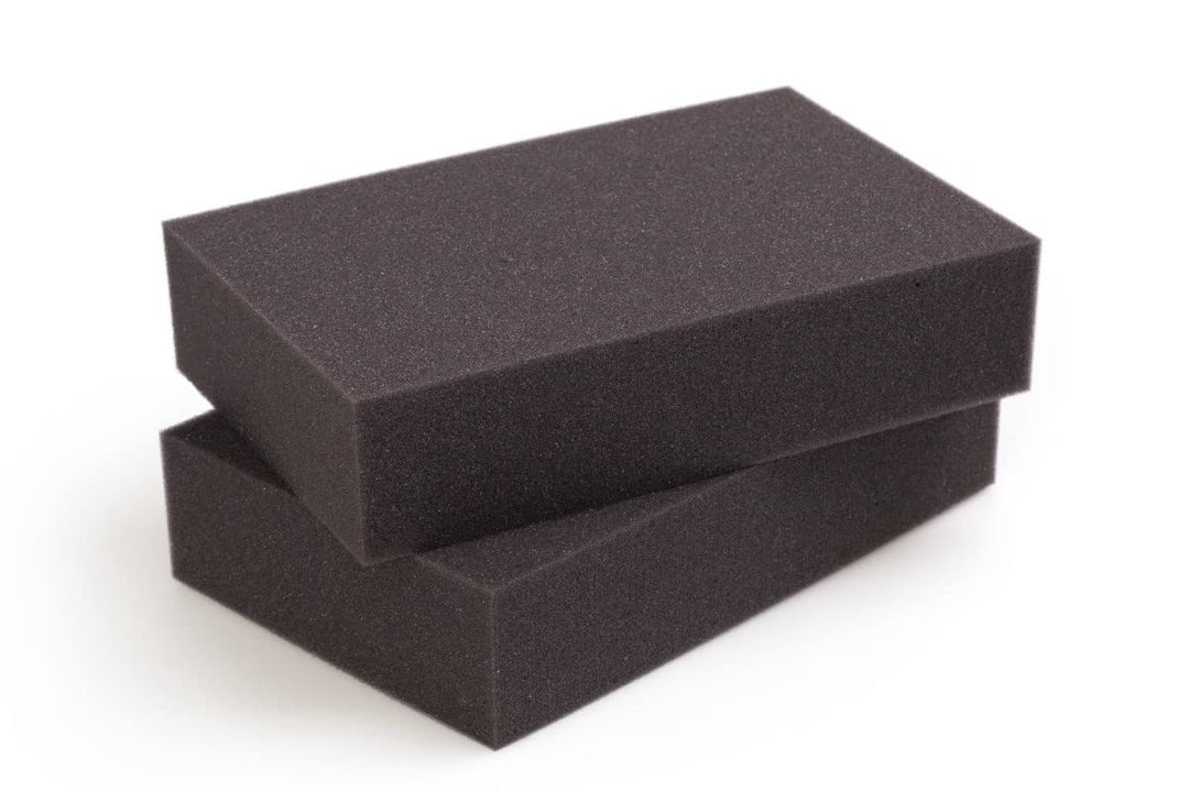 mySchaumstoff Schaumstoffplatte PU RG 26/35F Schaumstoff schwarz anthrazit 100x100 cm 7 cm 100 x 100