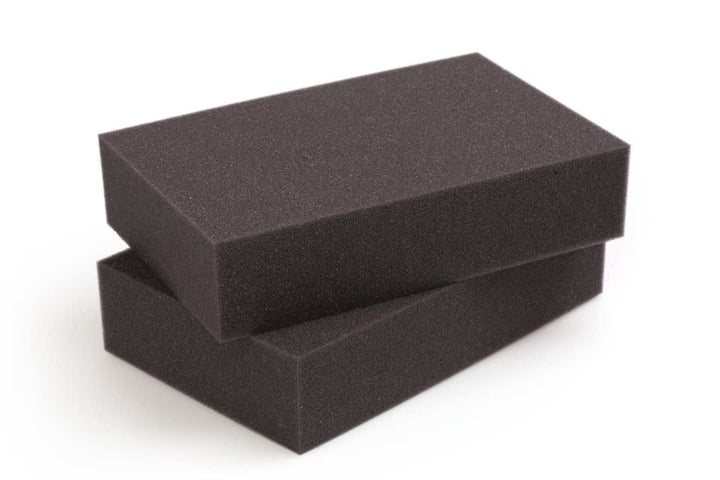 mySchaumstoff Schaumstoffplatte PU RG 26/35F Schaumstoff schwarz anthrazit 100x100 cm 7 cm 100 x 100