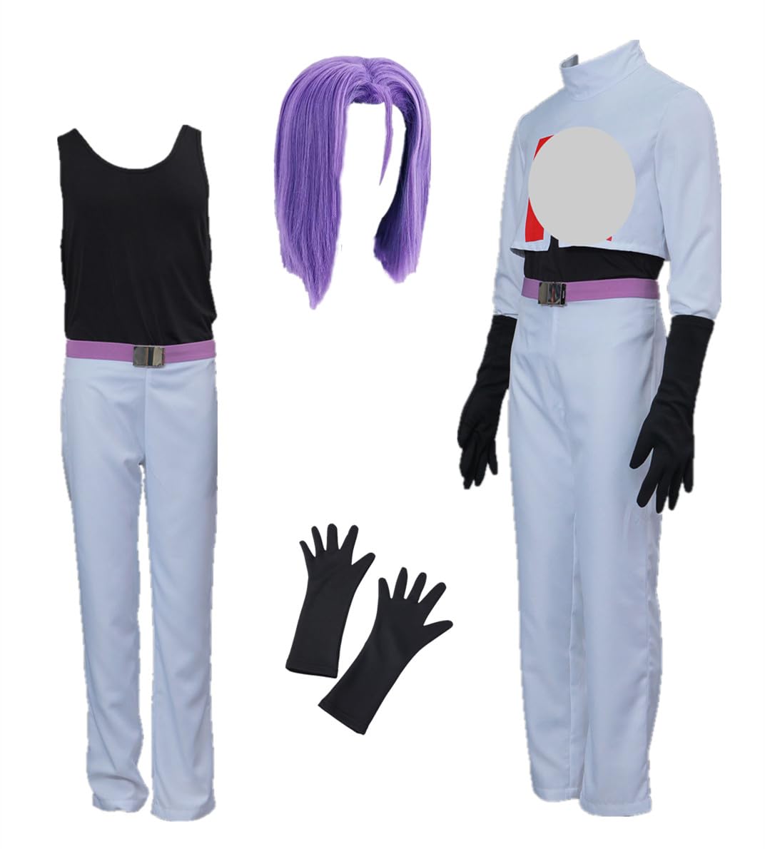 US-Grösse Anime James Cosplay Kostüm Rocket Team Kits Herren Anzug 3XS, 3XS