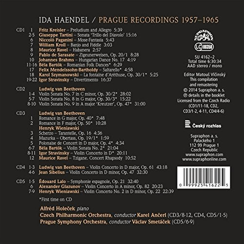 Ida Haendel Prager Aufnahmen 1957-1965, Audio-CD