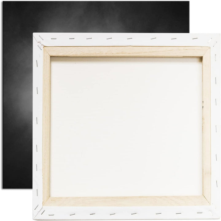 Stern in einem Galaktischen Nebel Format: 70x70 Effekt: Schwarz&amp;Weiss als Leinwandbild, Motiv fertig