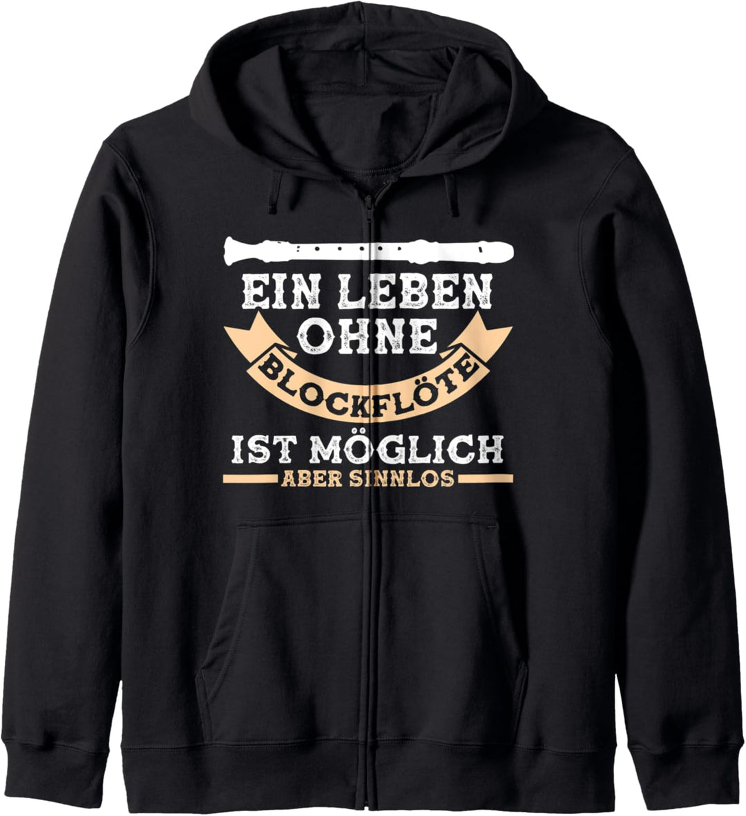 Blockflöte Flöte Musikverein Flötenspieler Kapuzenjacke