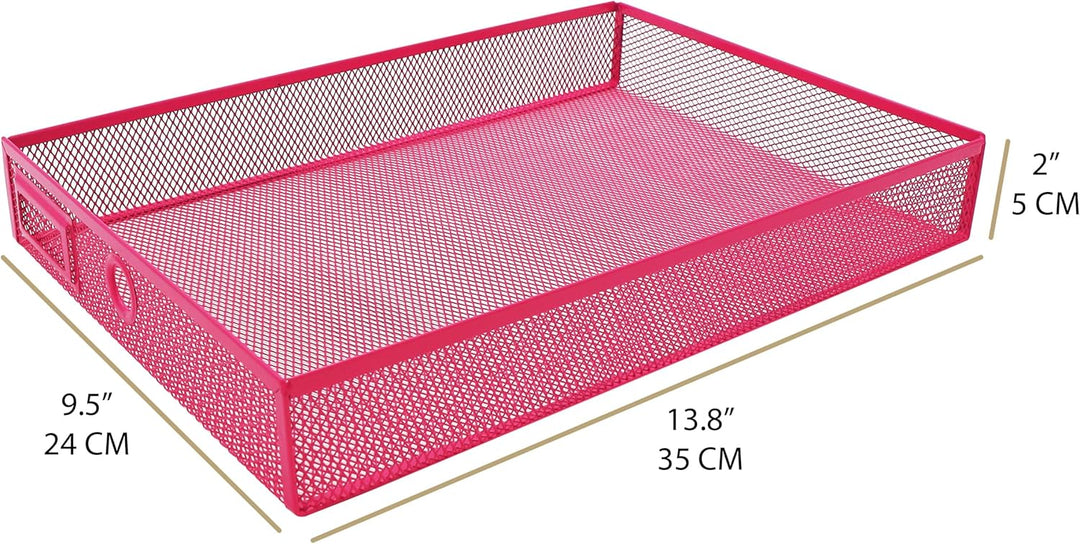 Exerz Papier Sortierer mit 3 Schubladen/A4 Dokumente/Schubladenbox - Drahtgeflecht Büroablage/Aufbew