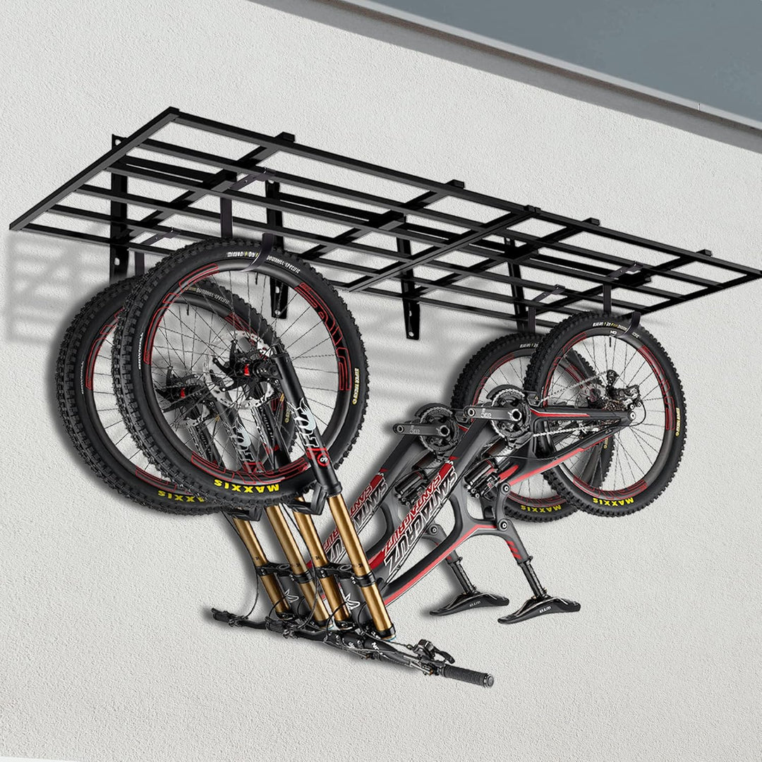 4 Stück Heavy Duty Add-On Flat Hook Zubehör für Garagendecken- und Wandaufbewahrung, legierter Stahl