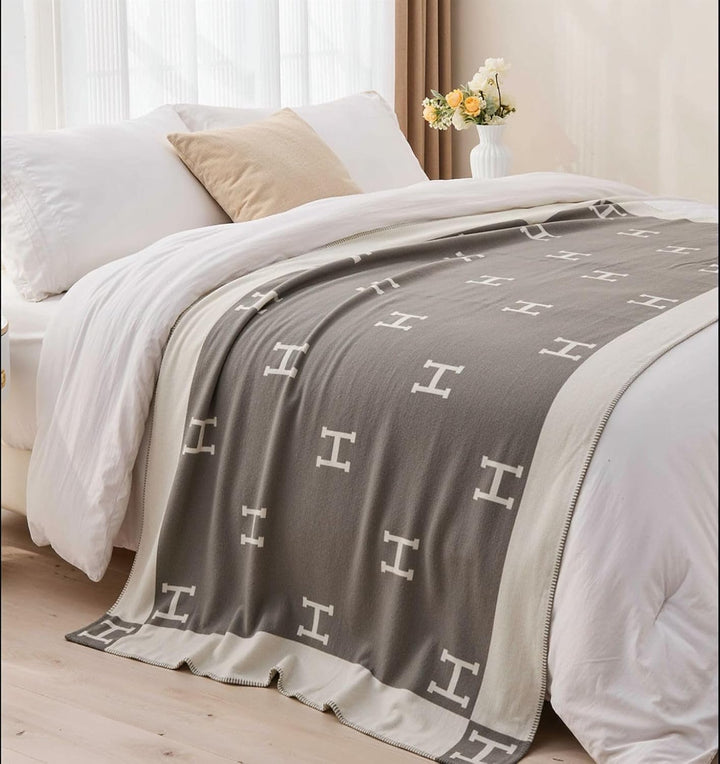 Luxusdecke aus Kaschmir &amp; Wolle – Perfekte Kuscheldecke für Sofa &amp; Sessel, Stilvoll und Wärmend, Ide