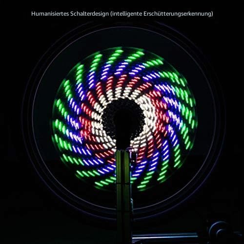 Alomejor Superhelle Radlichter, LED-Felgenlichter, wasserdicht, langlebig, leistungsf?hig, hochleist