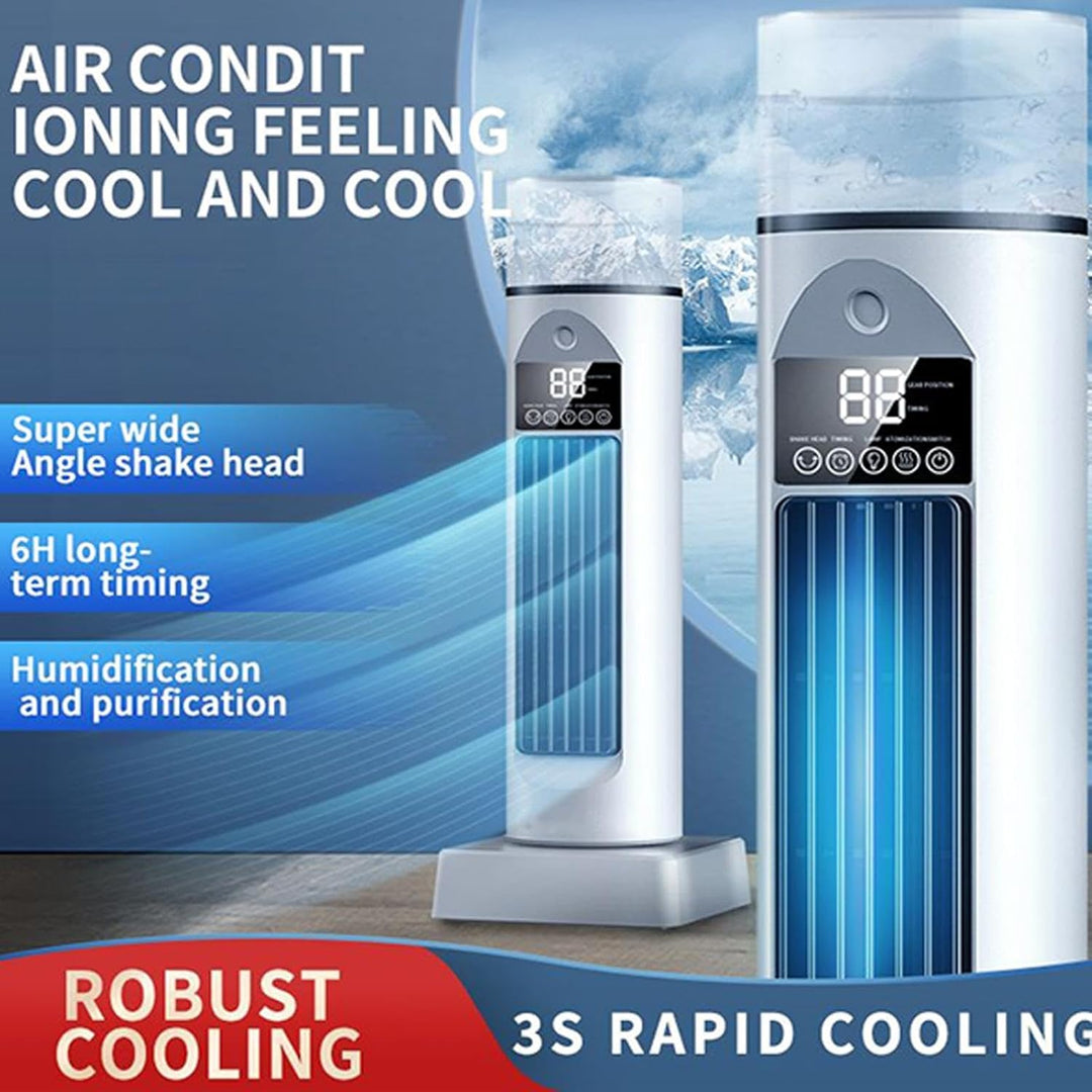Turm Klimaanlage,Turmventilator Mit Wasserkühlung,Cool Air Lüfter Für Schlafzimmer, Ruhige Oszillier