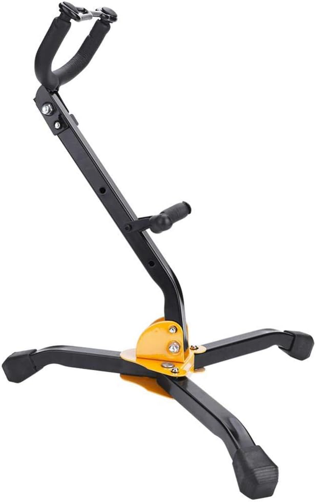 Dilwe Faltbarer Saxophon Stand, justierbares Metall Alto Tenor Saxophon Stativ