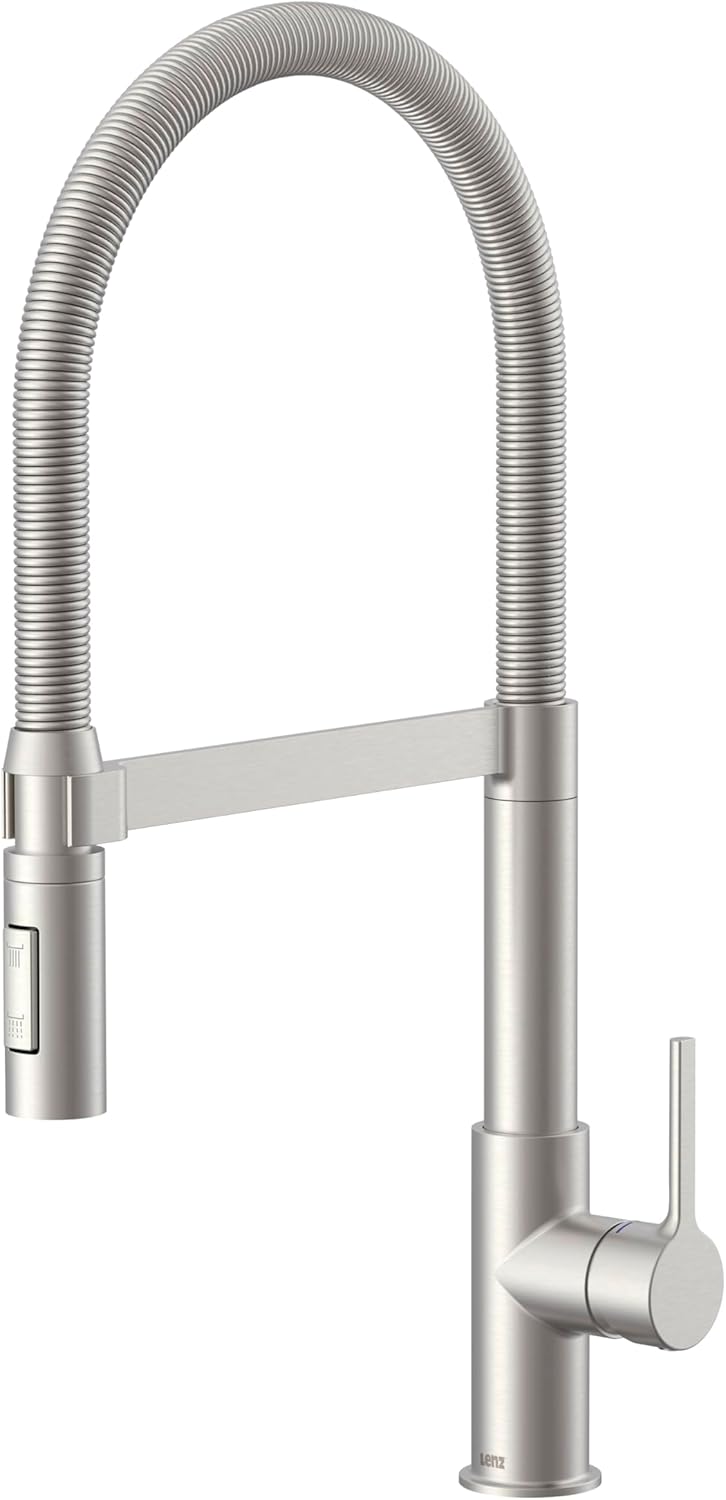 Lenz ALUNA Küchenarmatur mit Pendelbrause Edelstahl-Optik 46070511