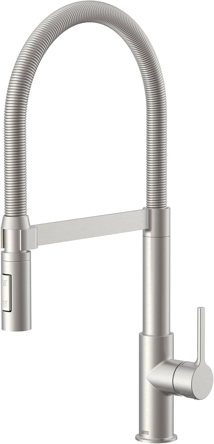 Lenz ALUNA Küchenarmatur mit Pendelbrause Edelstahl-Optik 46070511