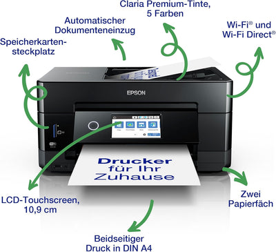 Epson Expression Premium XP-7100 A4 kabelloser Multifunktionstintenstrahldrucker XP-7100 Single Druc