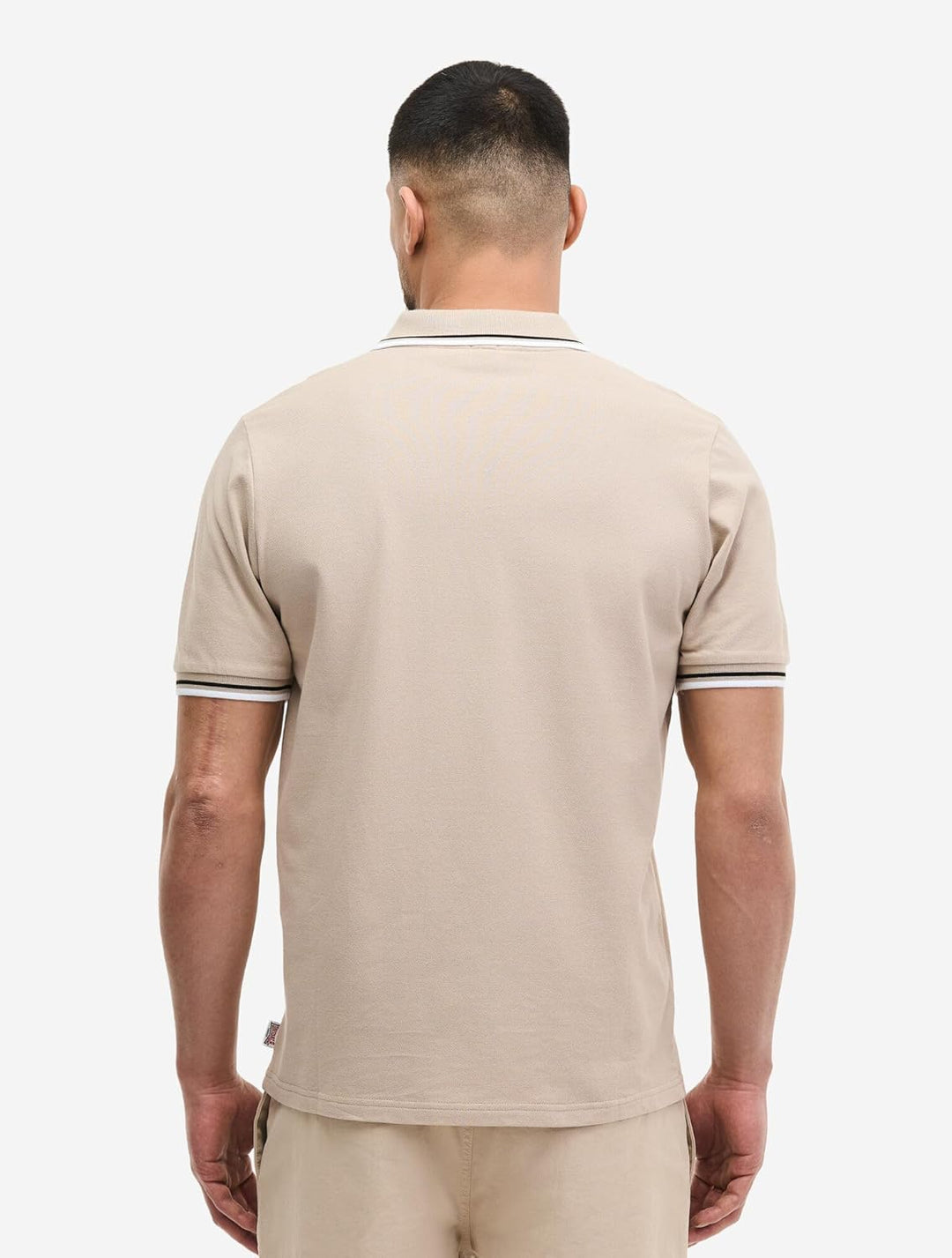 Lonsdale Herren Poloshirt schmale Passform Lion Sand/Black/White S, Sand/Black/White S