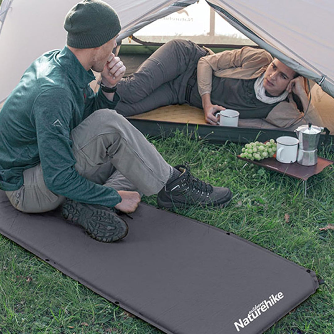 Naturehike Selbstaufblasende Isomatte-5cm Dicke strapazierfähige Campingmatratze, verbindbar mit Meh